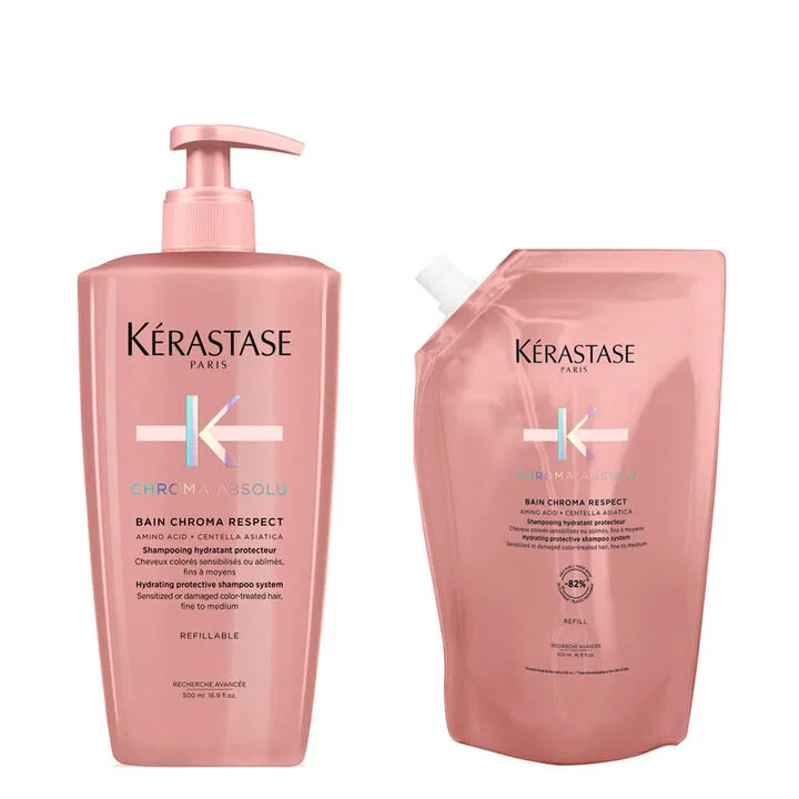 KIT KÉRASTASE SHAMPOO BAIN CHROMA RESPECT COM REFIL